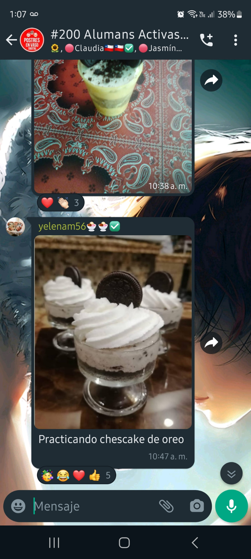 Venta de postres en vaso desde casa